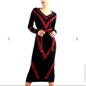 Ted Baker Berta sweater dress with belt size 2